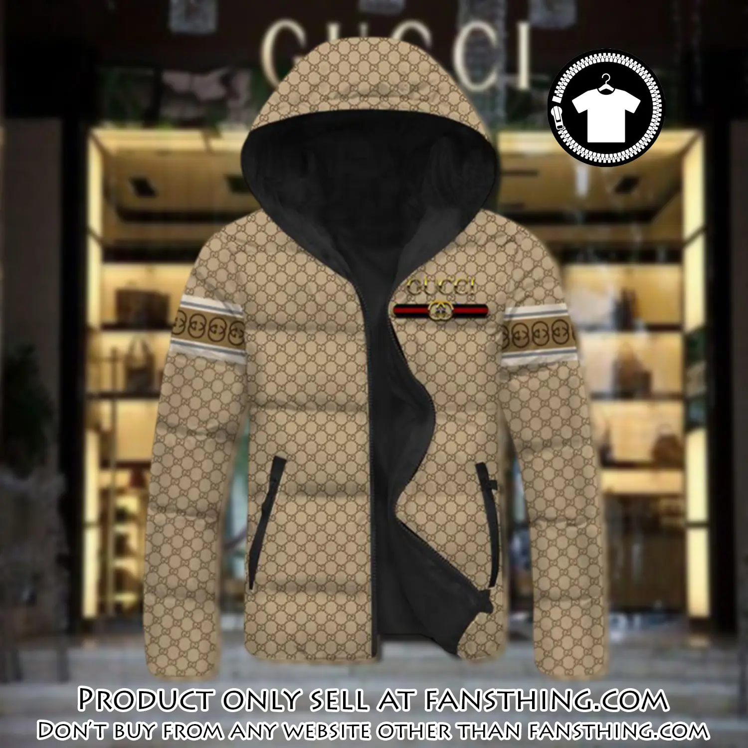 Gucci downfilled coat ultralight down jacket outdoor jacket warm outwear dfj1006 fst0253067